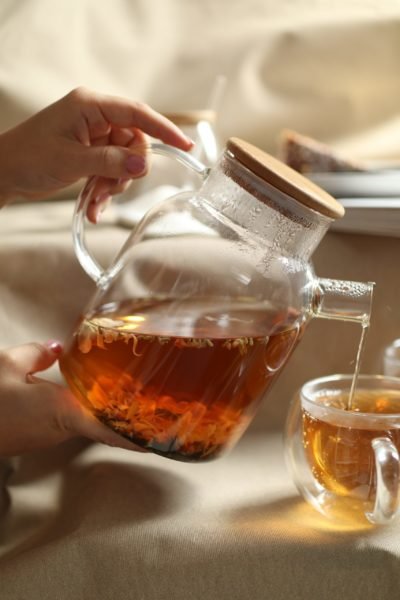 чайник скляний