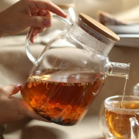 чайник скляний