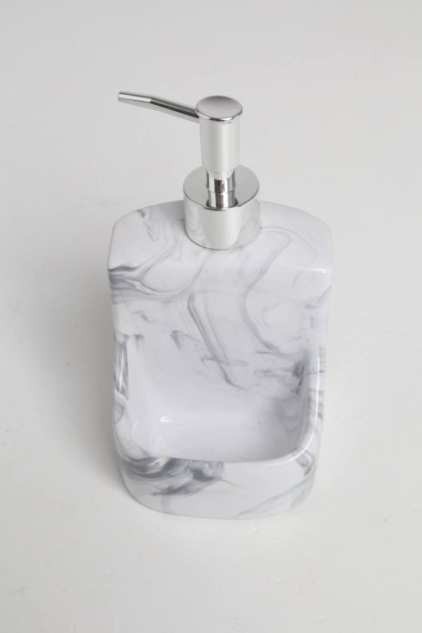Мармуровий диспенсер для рідкого мила - Зображення 3
