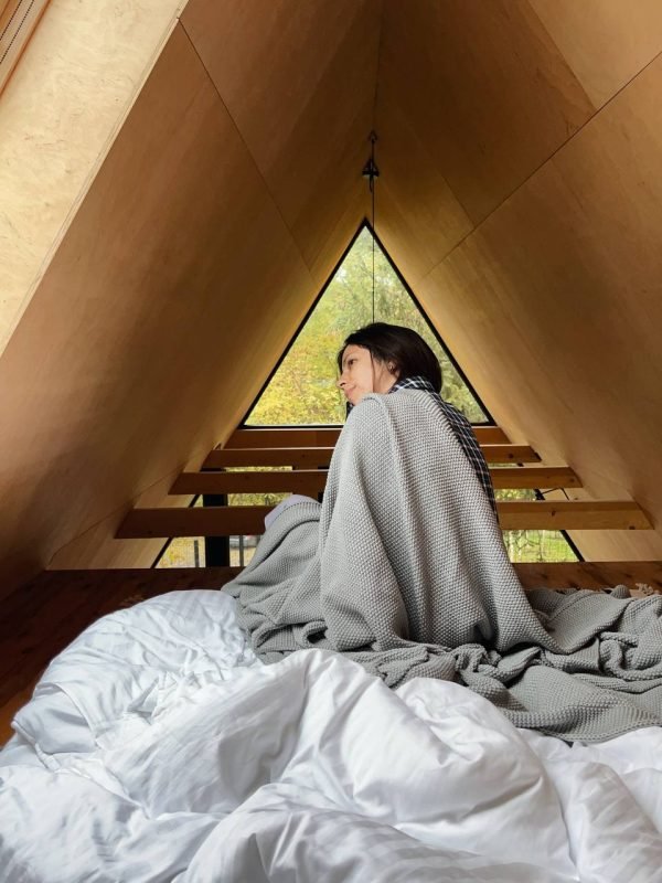 Плед сірий "Home me" - Зображення 2