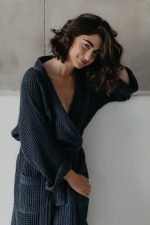 купити синій халат