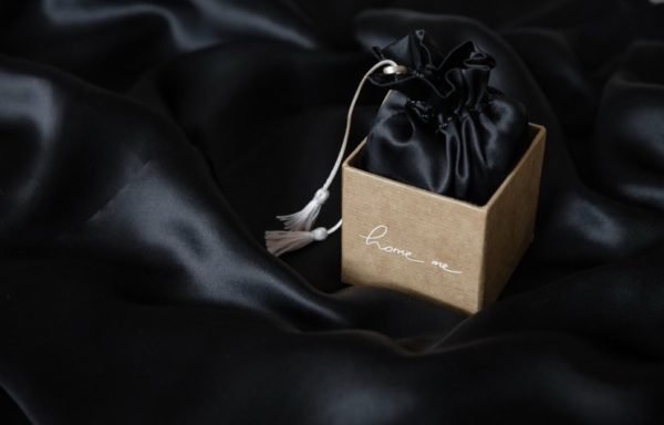 шовкова чорна постільна білизна