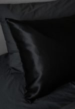 чорні шовкові наволочки на подушки купити