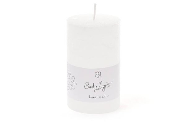 Біла целіндрична свічка - Зображення 2